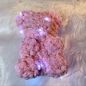 Handmade Forever Rose Bear 20cm